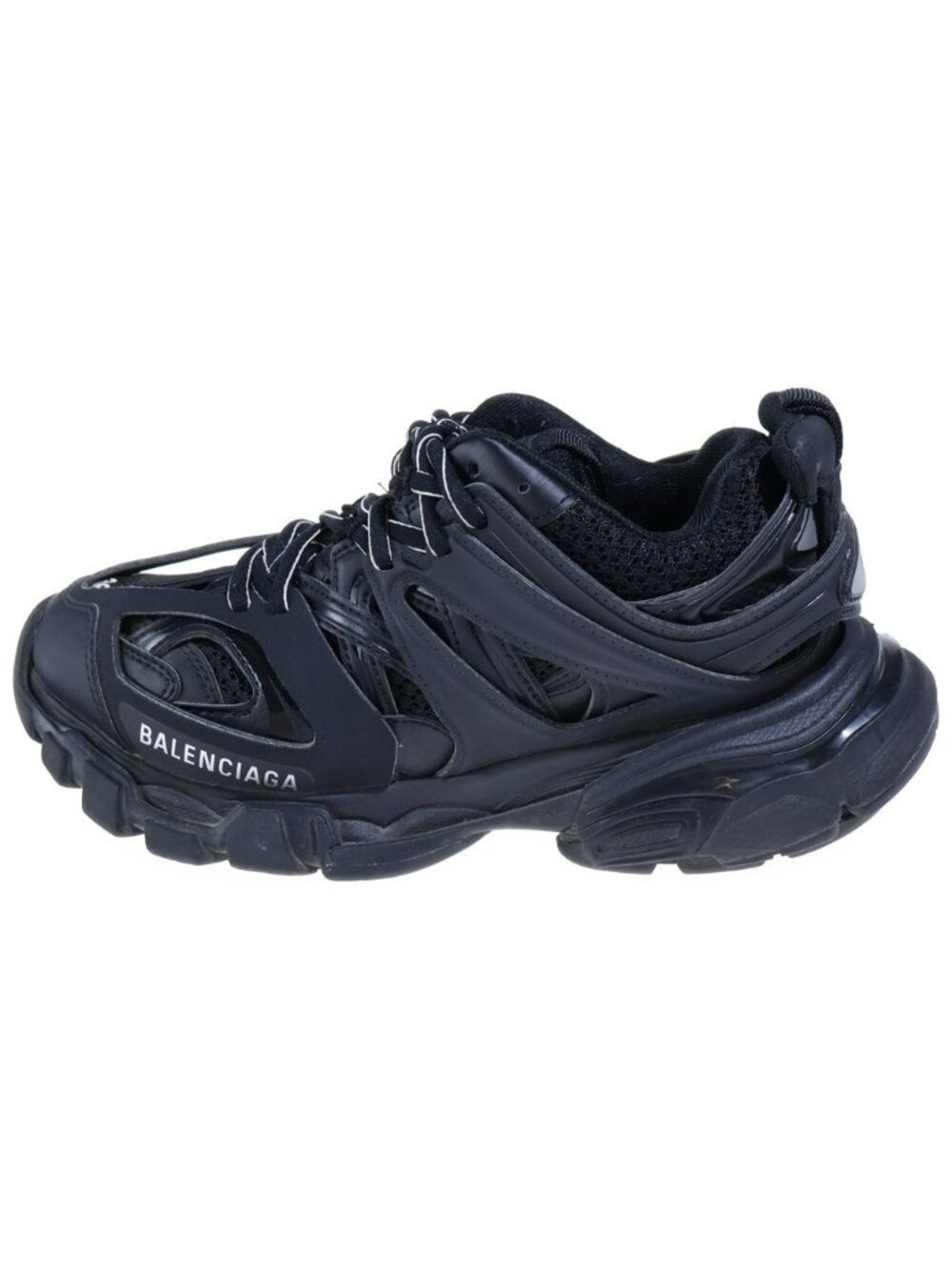 Balenciaga Track Sneakers Black Mesh Leather